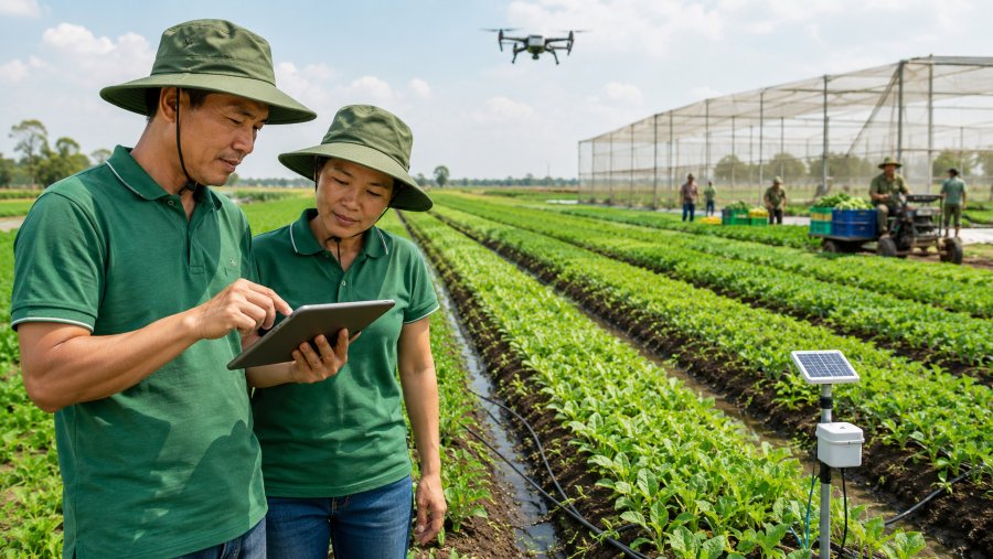 Tây Ninh cũng khuyến khích doanh nghiệp đầu tư vào nông nghiệp công nghệ cao, xây dựng vùng nguyên liệu đạt chuẩn, hệ thống truy xuất nguồn gốc Tây Ninh cũng khuyến khích doanh nghiệp đầu tư vào nông nghiệp công nghệ cao, xây dựng vùng nguyên liệu đạt chuẩn, hệ thống truy xuất nguồn gốc