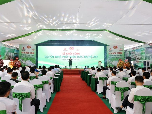 Nhà máy điện rác hơn 4.000 tỷ đồng chính thức khởi công tại Nghệ An. Nhà máy điện rác hơn 4.000 tỷ đồng chính thức khởi công tại Nghệ An.