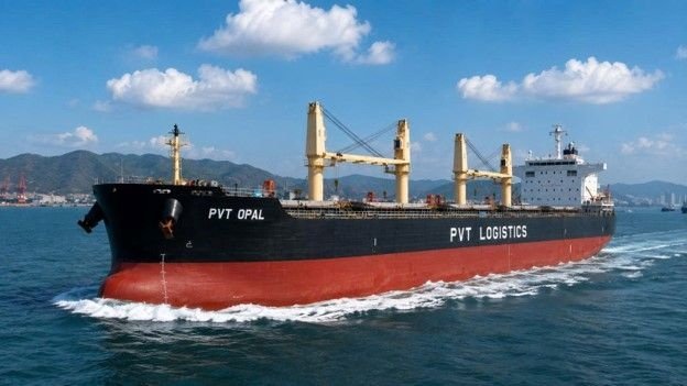 T&agrave;u PVT Opal được bổ sung v&agrave;o đội t&agrave;u của PVT Logistics, phục vụ hoạt động khai th&aacute;c tr&ecirc;n thị trường quốc tế