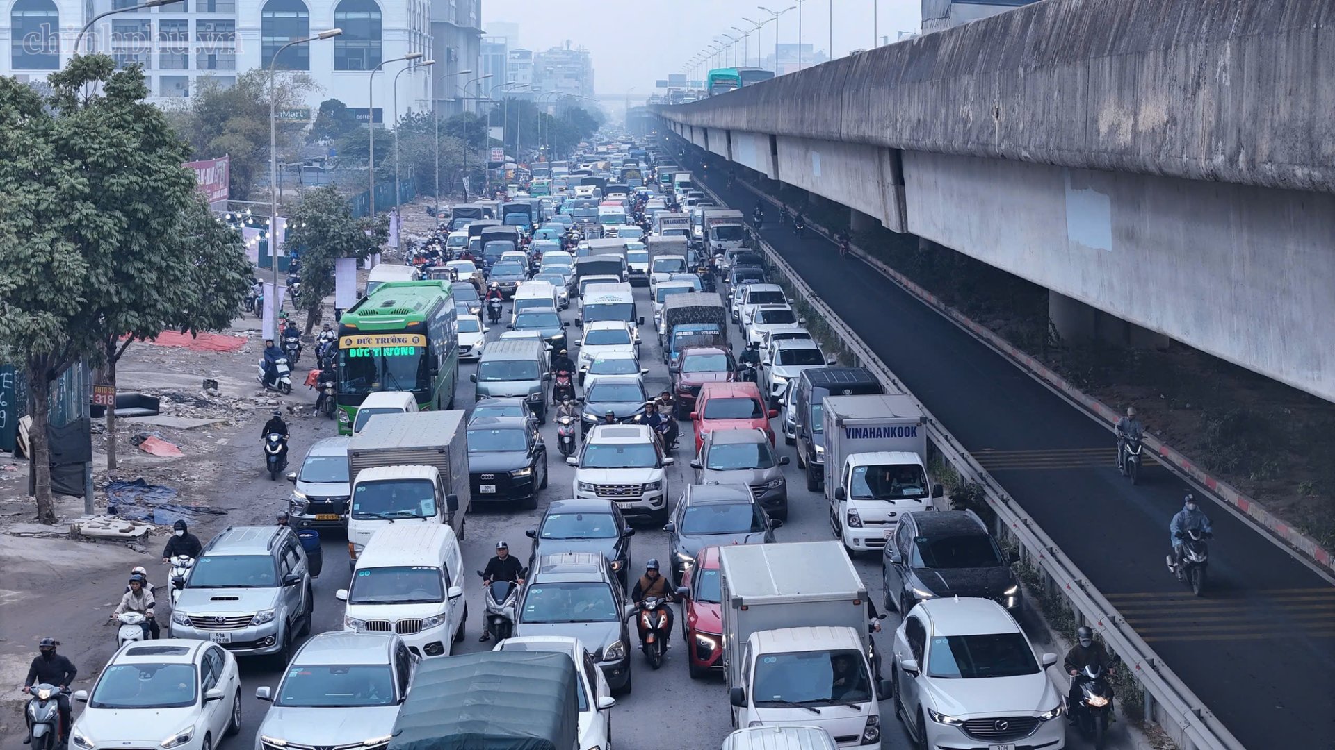 H&agrave; Nội ph&acirc;n luồng giao th&ocirc;ng dịp Quốc kh&aacute;nh 2/9. Ảnh: chinhphu.vn/BP