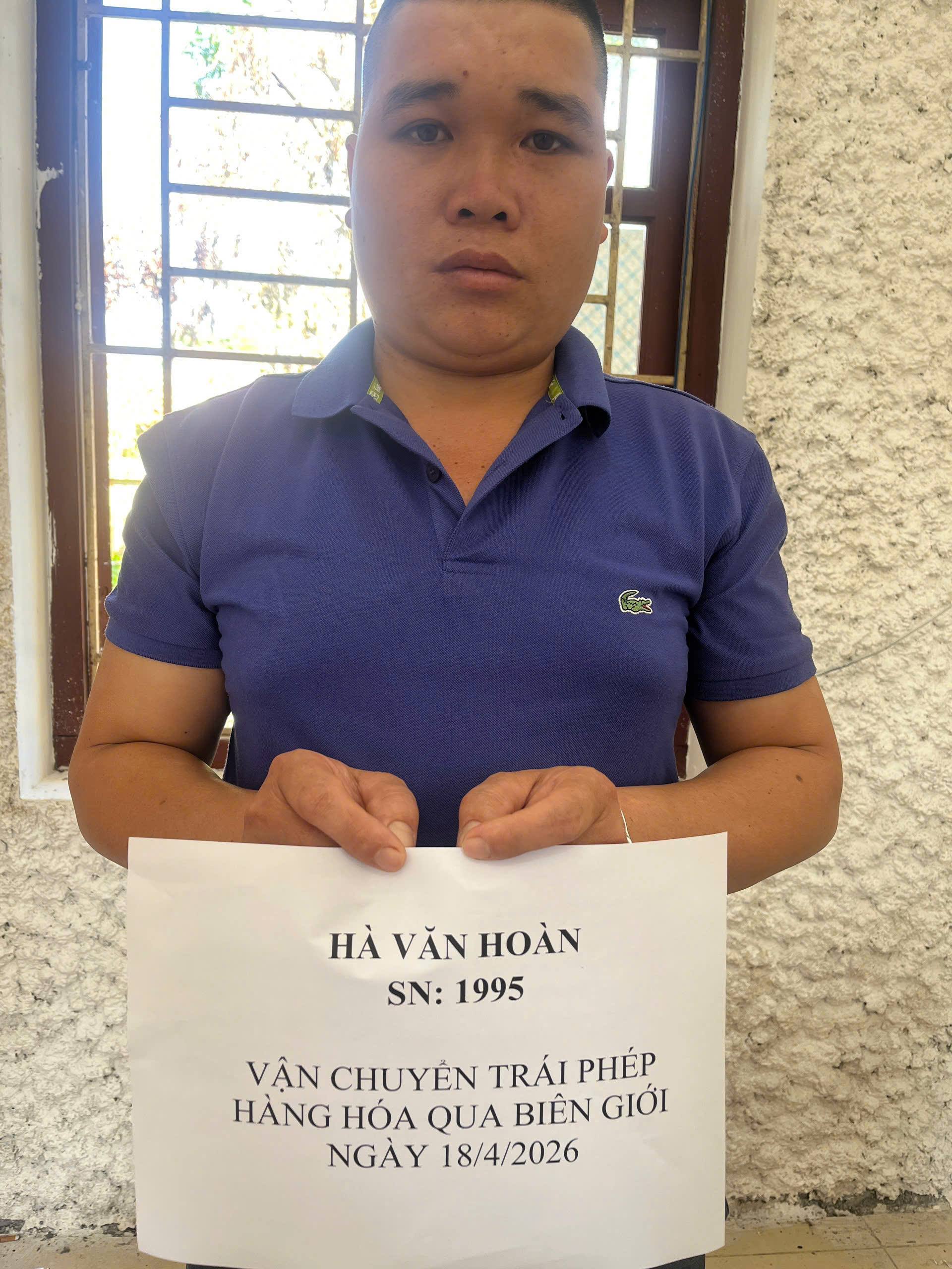 Bị can H&agrave; Văn Ho&agrave;n tại cơ quan C&ocirc;ng an. Ảnh: C&ocirc;ng an Cao Bằng