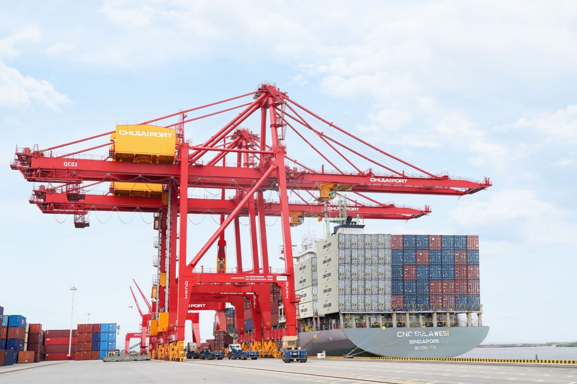 Cảng quốc tế Chu Lai kết nối c&aacute;c tuyến h&agrave;ng hải nội địa v&agrave; quốc tế với tần suất ổn định