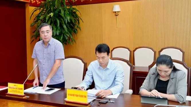 Ông Nguyễn Chí Thành, Phó Chủ tịch Thường trực Ủy ban MTTQ tỉnh Quảng Ninh, phát biểu tại cuộc họp Ông Nguyễn Chí Thành, Phó Chủ tịch Thường trực Ủy ban MTTQ tỉnh Quảng Ninh, phát biểu tại cuộc họp