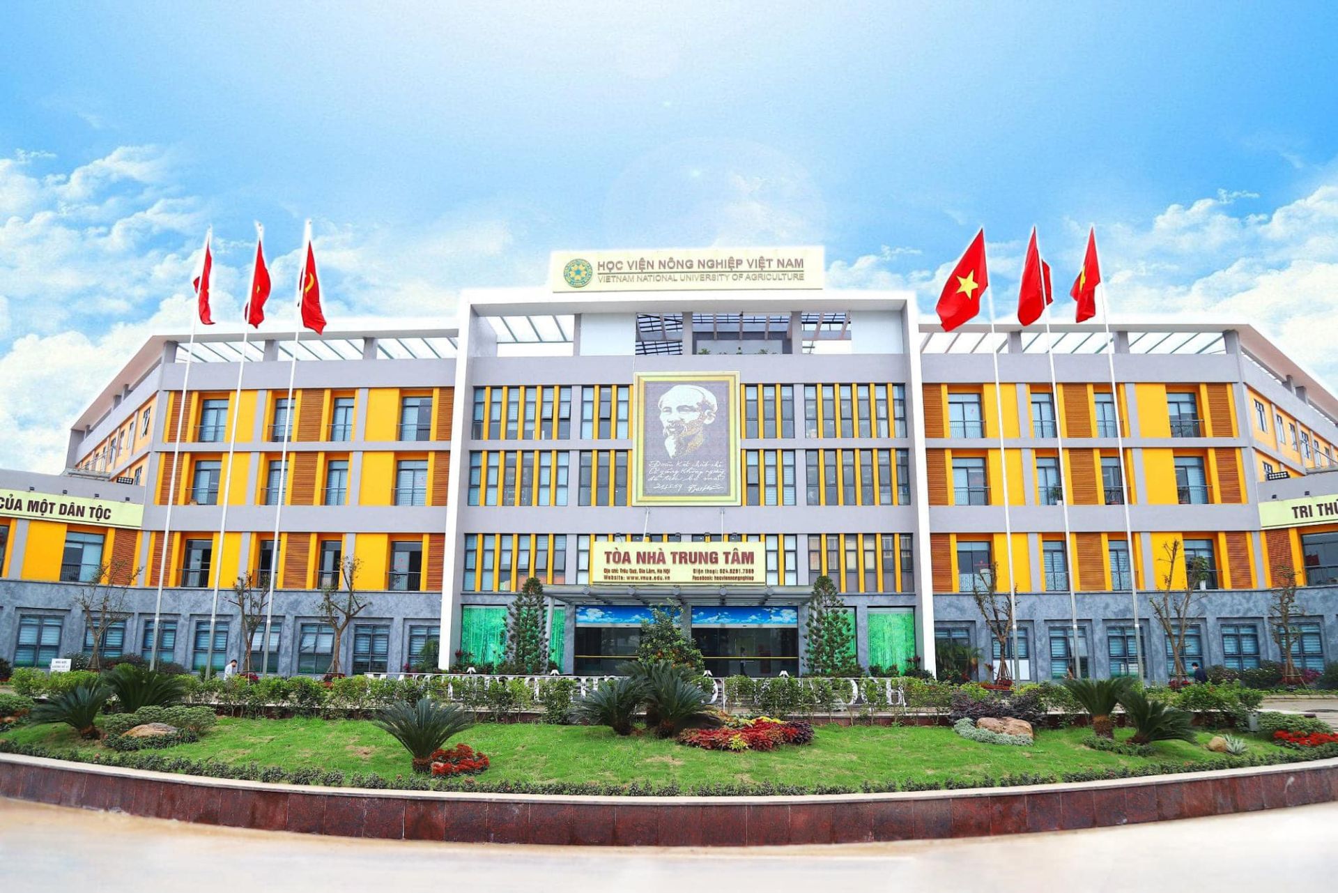 Tòa nhà trung tâm Học viện Nông nghiệp Việt Nam. Ảnh: VNUA Tòa nhà trung tâm Học viện Nông nghiệp Việt Nam. Ảnh: VNUA