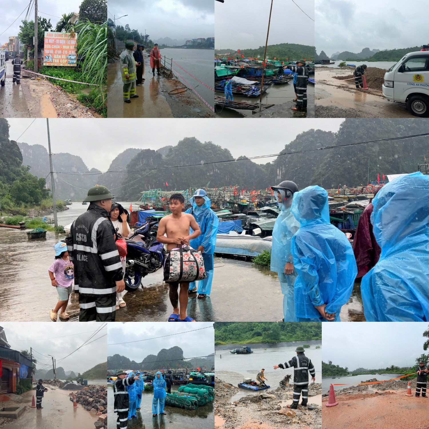 Lực lượng Công an cấp cơ sở rà soát công tác hậu cần, các điểm nguy cơ và tổ chức tuần tra đêm hỗ trợ Nhân dân tránh bão Lực lượng Công an cấp cơ sở rà soát công tác hậu cần, các điểm nguy cơ và tổ chức tuần tra đêm hỗ trợ Nhân dân tránh bão
