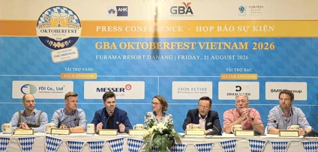 Ban Tổ chức GBA Oktoberfest Vietnam 2026 thông tin về lễ hội tại buổi họp báo. Ban Tổ chức GBA Oktoberfest Vietnam 2026 thông tin về lễ hội tại buổi họp báo.