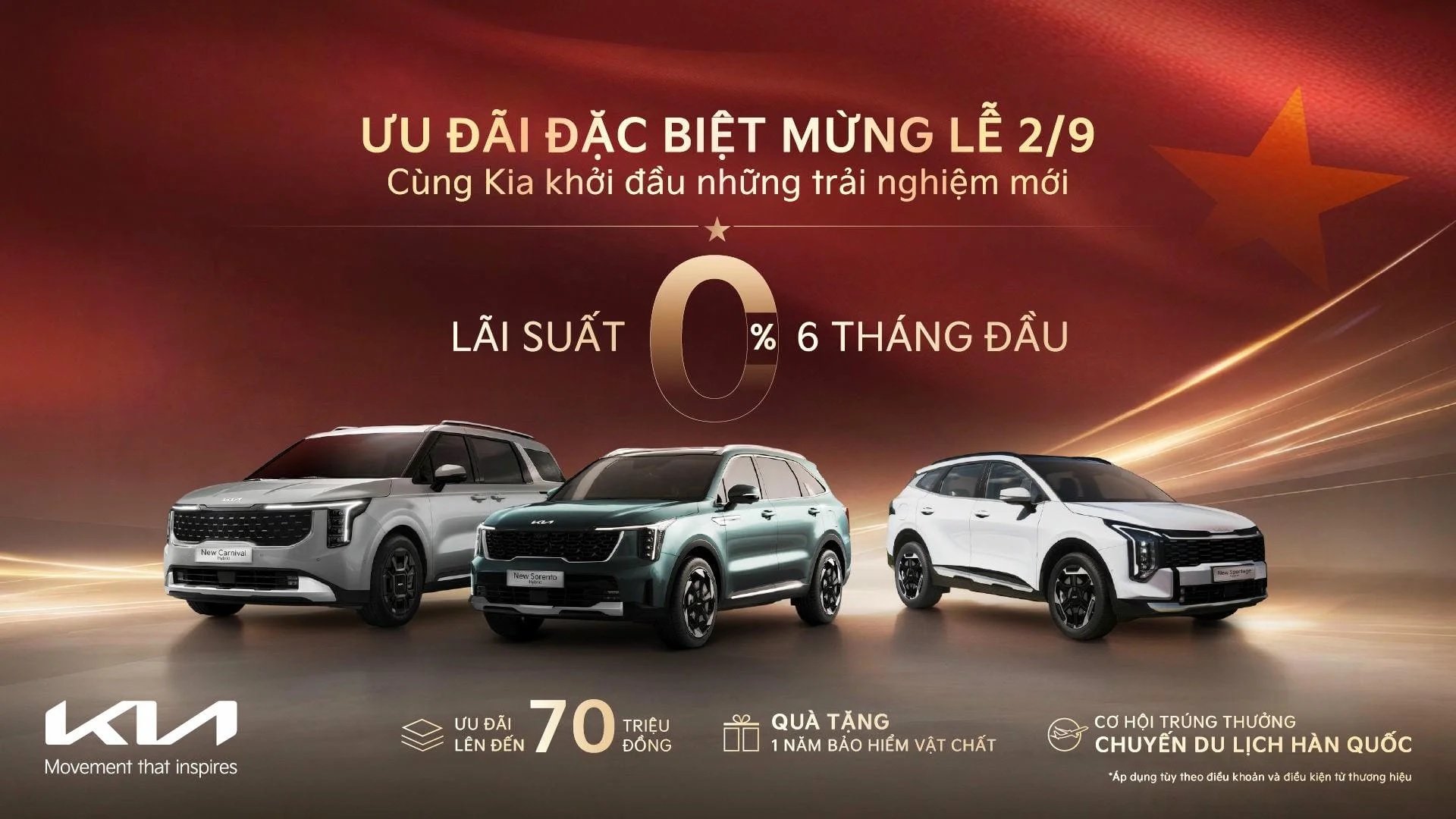 Kia ưu đãi lên đến 70 triệu đồng, chi tiết tại đây Kia ưu đãi lên đến 70 triệu đồng, chi tiết tại đây