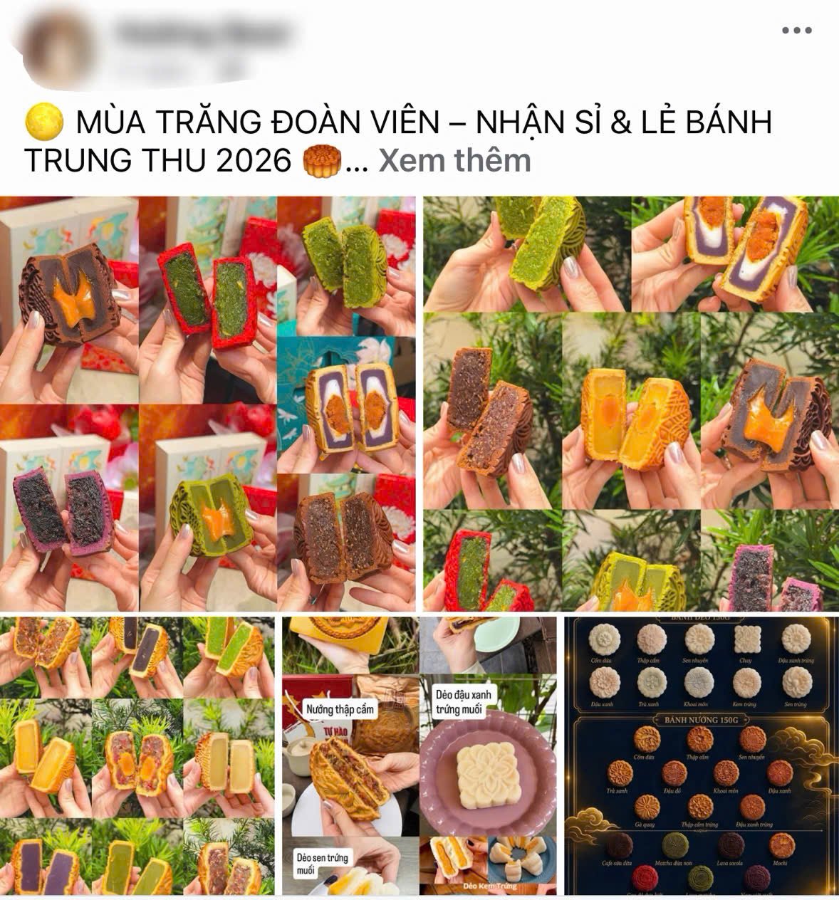 B&aacute;nh Trung thu gi&aacute; rẻ, th&ocirc;ng tin nguồn gốc chưa r&otilde; r&agrave;ng được ch&agrave;o b&aacute;n tr&ecirc;n mạng x&atilde; hội dưới m&aacute;c &ldquo;handmade&rdquo;. (Ảnh chụp m&agrave;n h&igrave;nh)