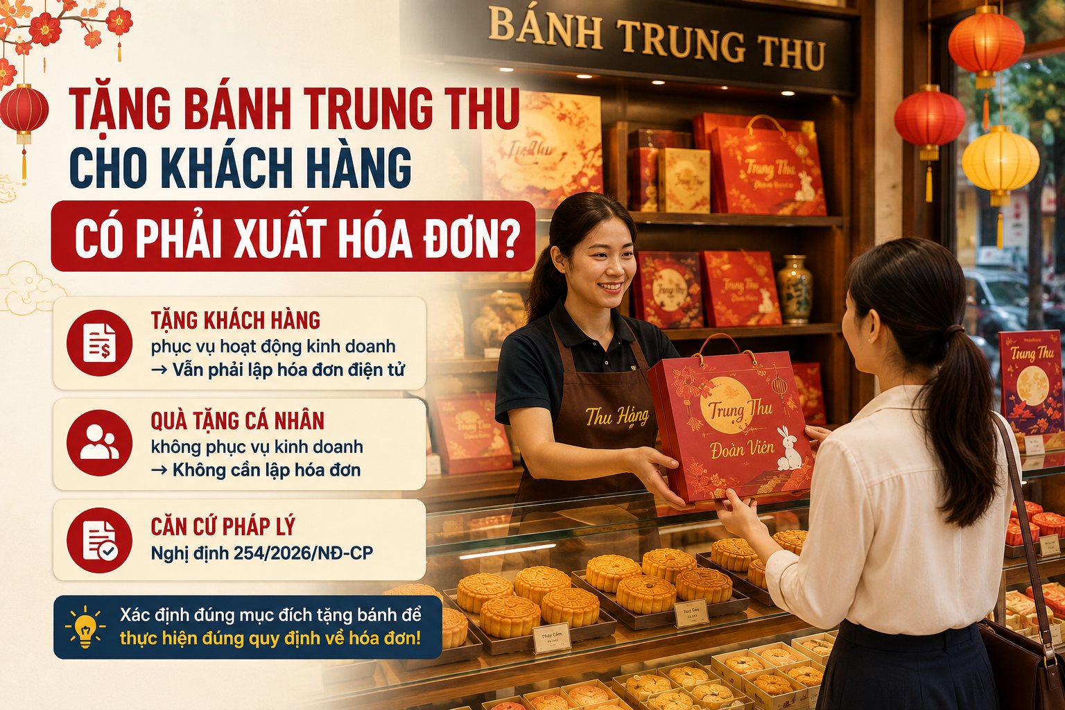 Hộ kinh doanh sử dụng bánh Trung thu để biếu, tặng khách hàng phục vụ hoạt động kinh doanh vẫn phải lập hóa đơn điện tử theo quy định. (Ảnh minh họa) Hộ kinh doanh sử dụng bánh Trung thu để biếu, tặng khách hàng phục vụ hoạt động kinh doanh vẫn phải lập hóa đơn điện tử theo quy định. (Ảnh minh họa)