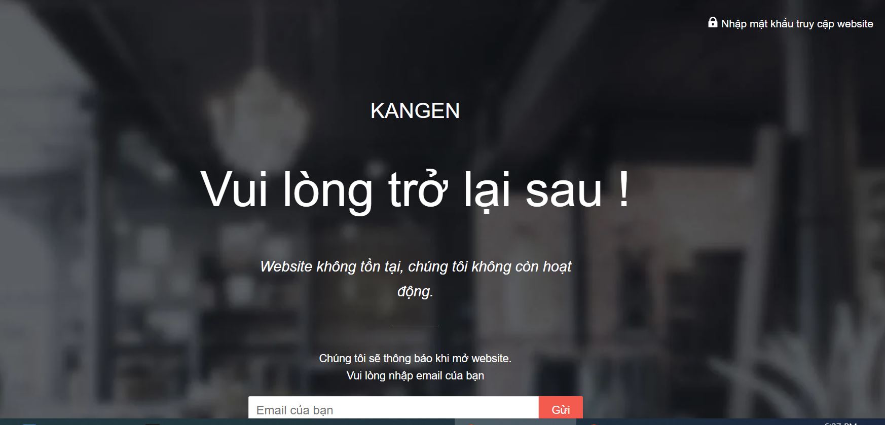 Hiện website của C&ocirc;ng ty đ&atilde; đ&oacute;ng