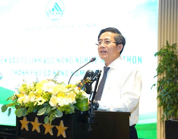 &Ocirc;ng Trần Nam Hưng, Ph&oacute; Chủ tịch UBND TP. Đ&agrave; Nẵng ph&aacute;t biểu tại Hội nghị.