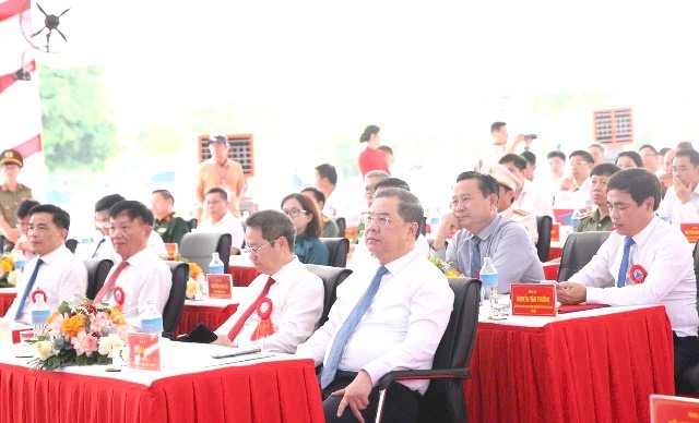 . Phó Thủ tướng Thường trực Chính phủ Phạm Gia Túc dự Lễ khởi công. Ảnh: Anh Dũng. . Phó Thủ tướng Thường trực Chính phủ Phạm Gia Túc dự Lễ khởi công. Ảnh: Anh Dũng.