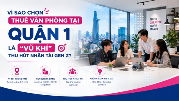 Quận 1 l&agrave; địa điểm rất đẹp để thu h&uacute;t nh&acirc;n t&agrave;i gen Z.