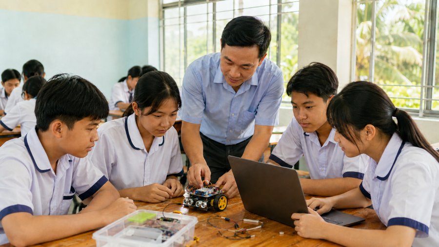 Với gần 595.000 người học, ng&agrave;nh Gi&aacute;o dục v&agrave; Đ&agrave;o tạo T&acirc;y Ninh bước v&agrave;o năm học 2026-2027 c&ugrave;ng &aacute;p lực thiếu hơn 2.300 c&aacute;n bộ, gi&aacute;o vi&ecirc;n, nh&acirc;n vi&ecirc;n