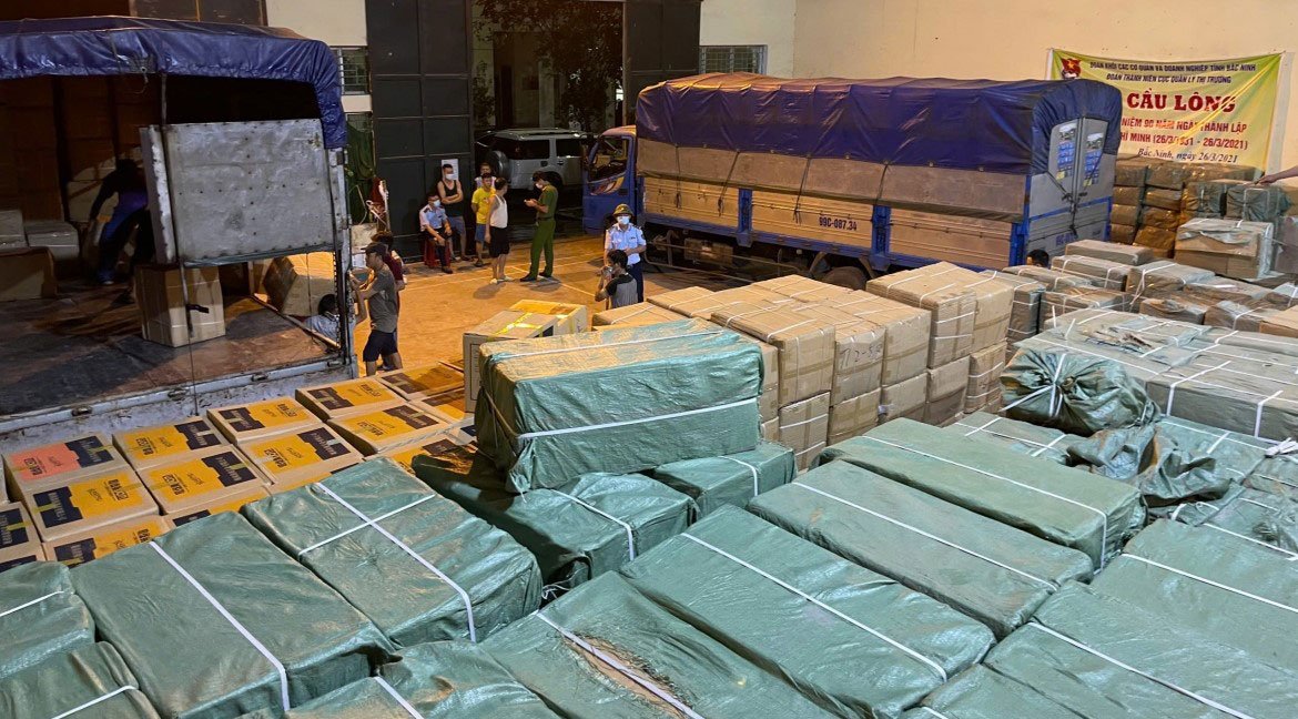 Rất nhiều hàng hóa vi phạm được tập kết tại Chi cục Quản lý thị trường tỉnh Bắc Ninh. Rất nhiều hàng hóa vi phạm được tập kết tại Chi cục Quản lý thị trường tỉnh Bắc Ninh.