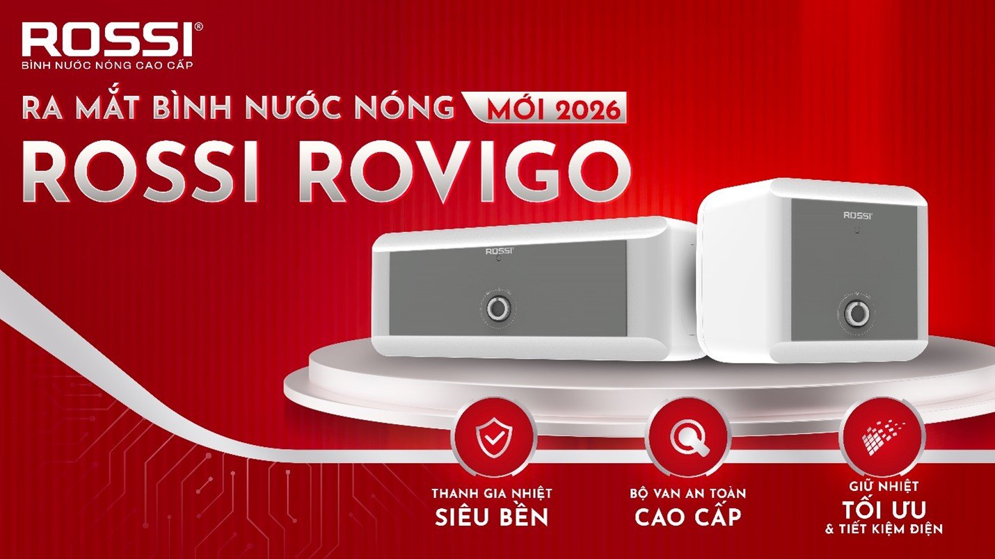 B&igrave;nh nước n&oacute;ng Rossi Rovigo 2026 - sản phẩm mới trong danh mục b&igrave;nh nước n&oacute;ng của thương hiệu Rossi