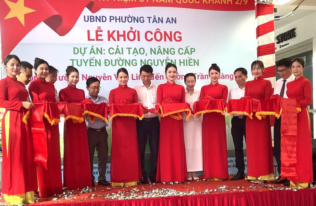 Nghi thức Lễ khởi c&ocirc;ng x&acirc;y dựng dự &aacute;n n&acirc;ng cấp, cải tạo tuyến đường Nguyễn Hiền