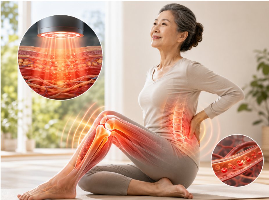 Miếng d&aacute;n nhiệt hồng ngoại xa hỗ trợ giảm đau nhức xương khớp ở người cao tuổi