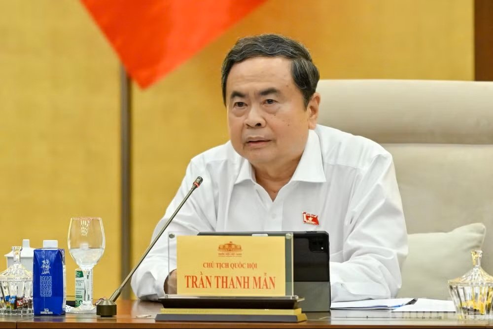 Chủ tịch Quốc hội Trần Thanh Mẫn phát biểu ý kiến tại phiên họp. (Ảnh: THỦY NGUYÊN) Chủ tịch Quốc hội Trần Thanh Mẫn phát biểu ý kiến tại phiên họp. (Ảnh: THỦY NGUYÊN)