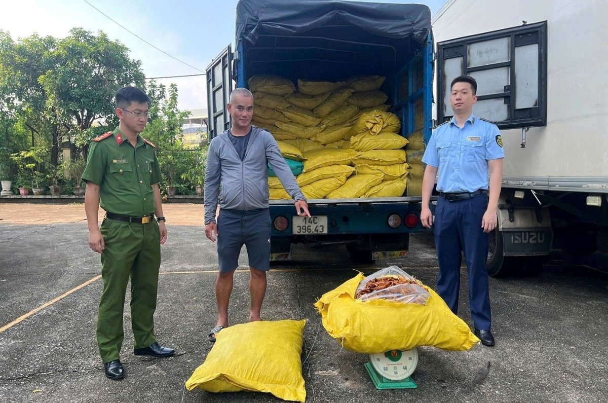 Lực lượng chức năng kiểm tra hàng hóa trên phương tiện vận tải Lực lượng chức năng kiểm tra hàng hóa trên phương tiện vận tải