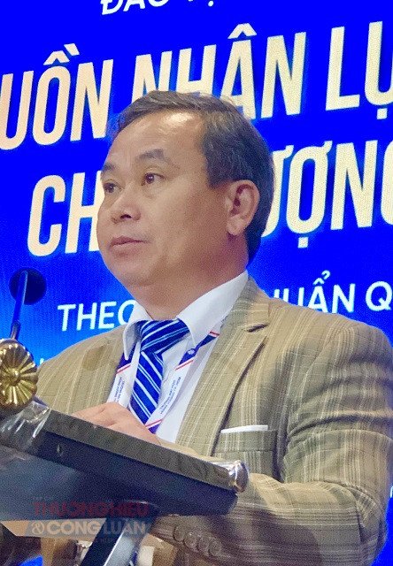 &Ocirc;ng Nguyễn Văn L&yacute; ph&aacute;t biểu tại Hội thảo. Ảnh: Viết Hiền