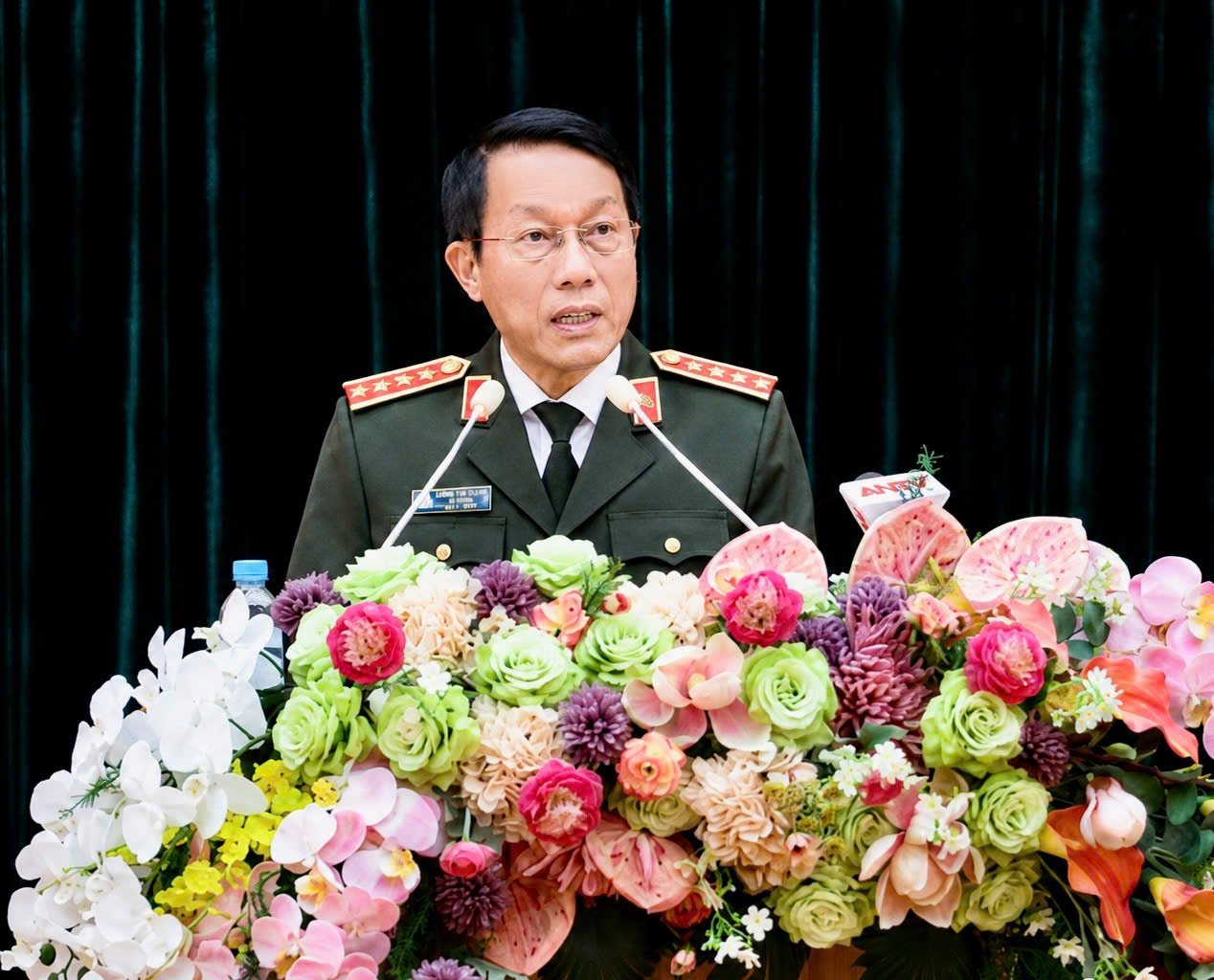 Đại tướng Lương Tam Quang, Bộ trưởng Bộ Công an phát biểu tại buổi lễ Đại tướng Lương Tam Quang, Bộ trưởng Bộ Công an phát biểu tại buổi lễ