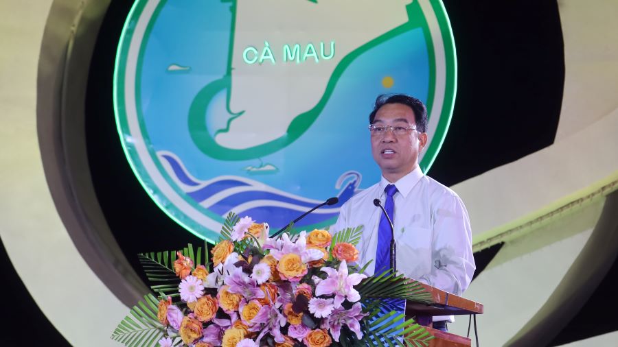 &Ocirc;ng Lữ Quang Ngời, Chủ tịch UBND tỉnh C&agrave; Mau ph&aacute;t biểu khai mạc