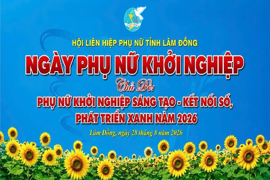 Logo chung kết cuộc thi &ldquo;Phụ nữ khởi nghiệp s&aacute;ng tạo - Kết nối số, ph&aacute;t triển xanh&rdquo; năm 2026. (Ảnh: P.H)