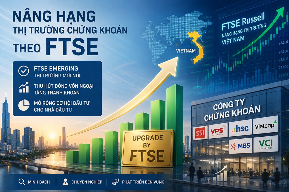 C&aacute;c c&ocirc;ng ty chứng kho&aacute;n đẩy mạnh tăng vốn, mở rộng hoạt động cho vay k&yacute; quỹ v&agrave; đầu tư c&ocirc;ng nghệ để chuẩn bị cho giai đoạn thị trường được n&acirc;ng hạng. Ảnh AI