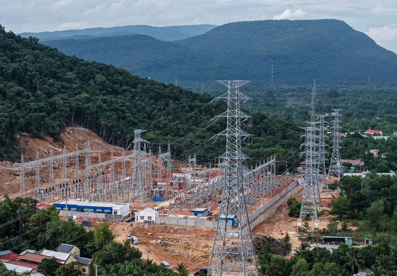 To&agrave;n cảnh trạm biến &aacute;p 220 kV Ph&uacute; Quốc (nguồn: evn.com.vn)