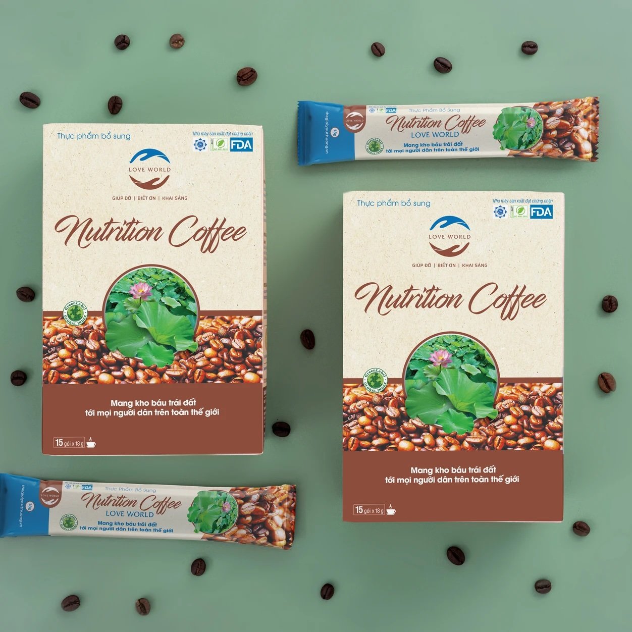 Cục An to&agrave;n thực phẩm đề nghị r&agrave; so&aacute;t quảng c&aacute;o Love World Nutrition Coffee