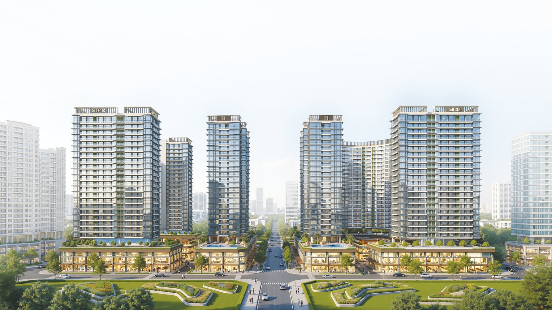 Phối cảnh Sarene Residence & Commercial Complex tại ph&acirc;n khu Bắc Sala