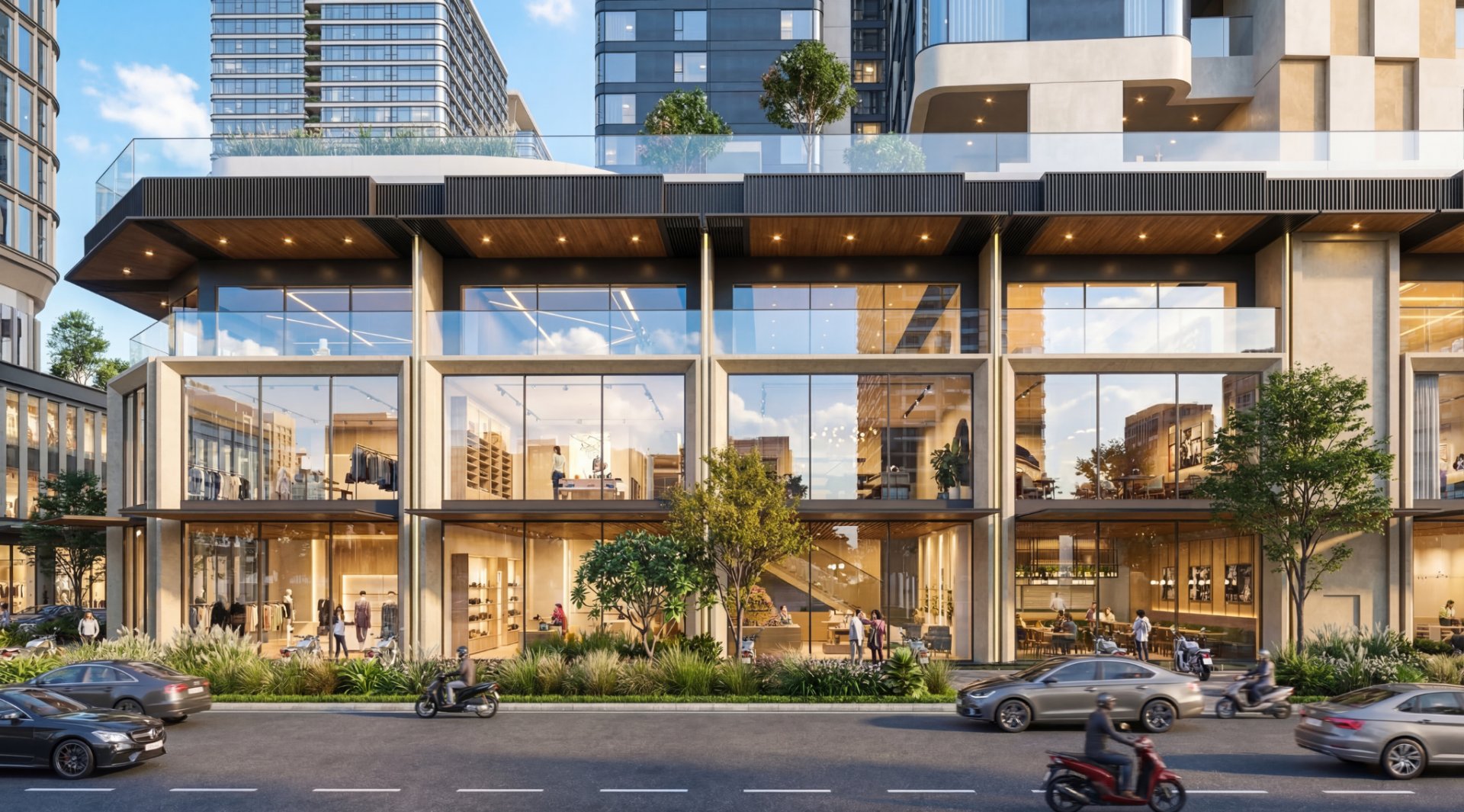 Shop Apartment tại Sarene nằm tr&ecirc;n c&aacute;c trục thương mại trọng điểm Bắc Sala