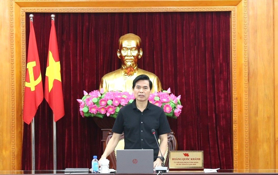 Bí thư Tỉnh ủy Lạng Sơn Hoàng Quốc Khánh phát biểu Bí thư Tỉnh ủy Lạng Sơn Hoàng Quốc Khánh phát biểu