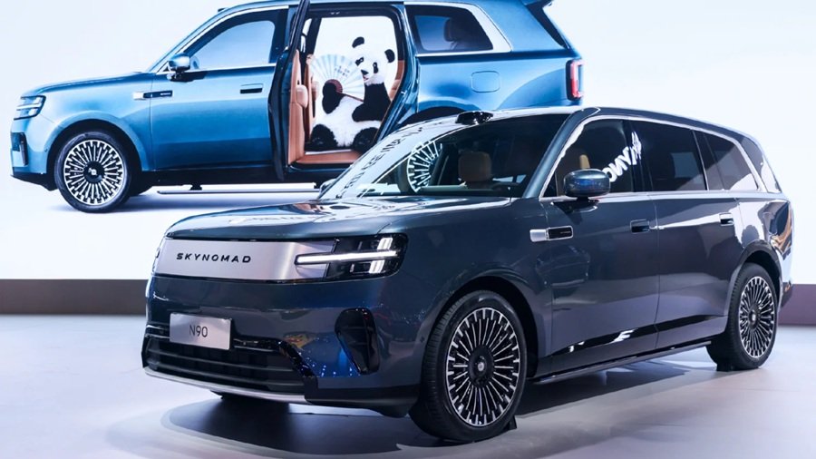 Xiaomi Skynomad N90 Max l&agrave; SUV EREV cỡ lớn, sử dụng hệ dẫn động AWD hai m&ocirc;-tơ điện v&agrave; pin 76 kWh