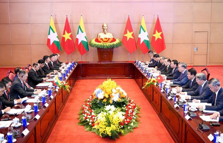 Hai nh&agrave; l&atilde;nh đạo nhất tr&iacute; tăng cường trao đổi tại c&aacute;c cơ chế hợp t&aacute;c ở khu vực, quốc tế, trong đ&oacute; c&oacute; ASEAN v&agrave; c&aacute;c cơ chế tiểu v&ugrave;ng s&ocirc;ng Mekong - Ảnh: chinhphu.vn