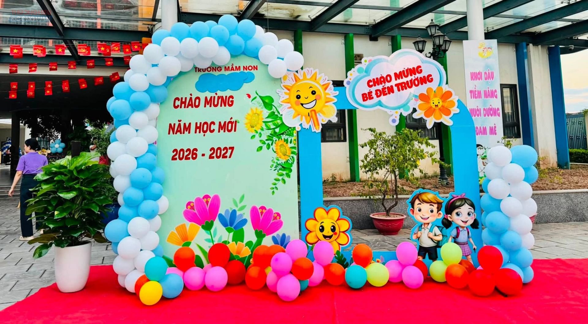 Trường mầm non Đ&ocirc;ng Ngạc A - Ph&acirc;n hiệu T&acirc;n Tr&agrave;o rộn r&agrave;ng ch&agrave;o đ&oacute;n năm học mới 2026 -2027