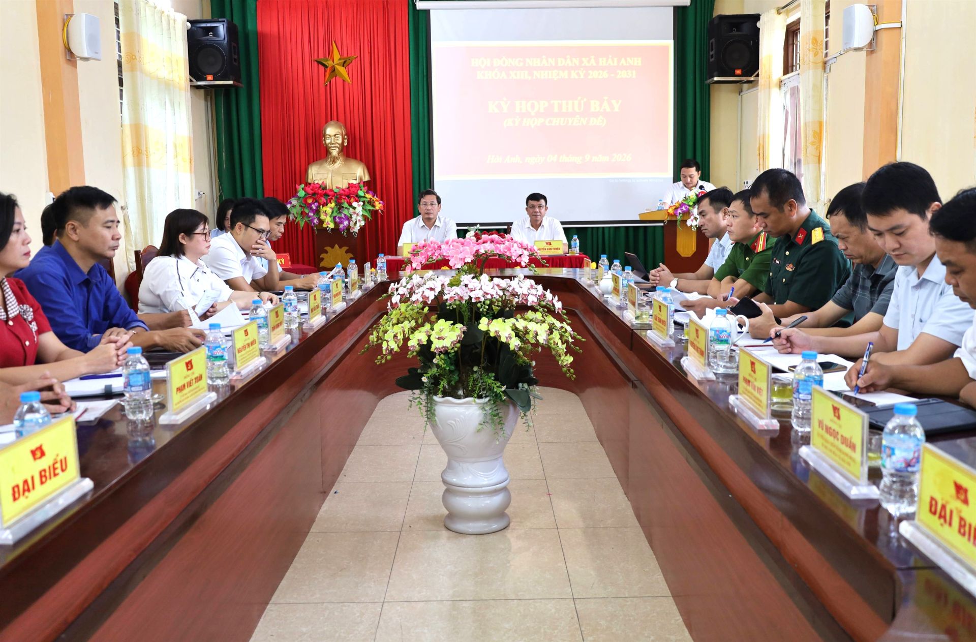 Chiều ngày 04/9, HĐND xã Hải Anh khóa XIII đã tổ chức Kỳ họp thứ Bảy (kỳ họp chuyên đề) Chiều ngày 04/9, HĐND xã Hải Anh khóa XIII đã tổ chức Kỳ họp thứ Bảy (kỳ họp chuyên đề)