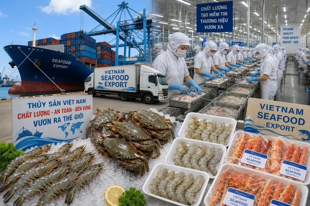 Việc nâng cao chất lượng sản phẩm, kiểm soát chi phí và đáp ứng các tiêu chuẩn ngày càng cao của thị trường quốc tế đang là yêu cầu quan trọng để thủy sản Việt Nam duy trì sức cạnh tranh. Ảnh AI Việc nâng cao chất lượng sản phẩm, kiểm soát chi phí và đáp ứng các tiêu chuẩn ngày càng cao của thị trường quốc tế đang là yêu cầu quan trọng để thủy sản Việt Nam duy trì sức cạnh tranh. Ảnh AI