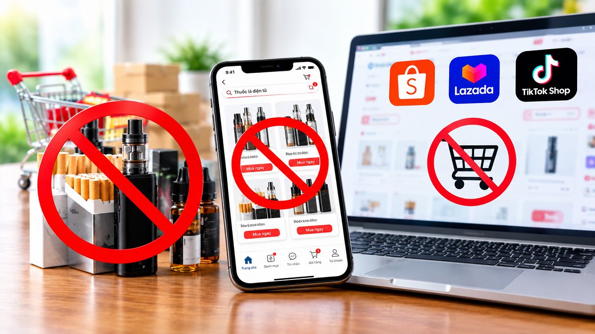 Đề xuất cấm bán thuốc lá bằng máy bán hàng tự động, bán thuốc lá trên không gian mạng, nền tảng thương mại điện tử, mạng xã hội, nền tảng số Đề xuất cấm bán thuốc lá bằng máy bán hàng tự động, bán thuốc lá trên không gian mạng, nền tảng thương mại điện tử, mạng xã hội, nền tảng số