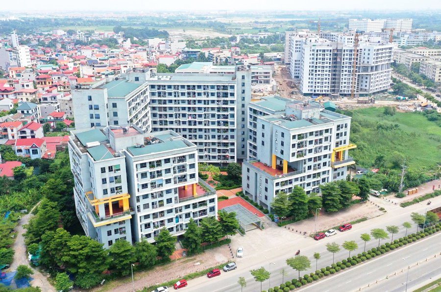 Khu nhà ở xã hội Kim Chung (xã Thiên Lộc). Ảnh: Phạm Hùng Khu nhà ở xã hội Kim Chung (xã Thiên Lộc). Ảnh: Phạm Hùng
