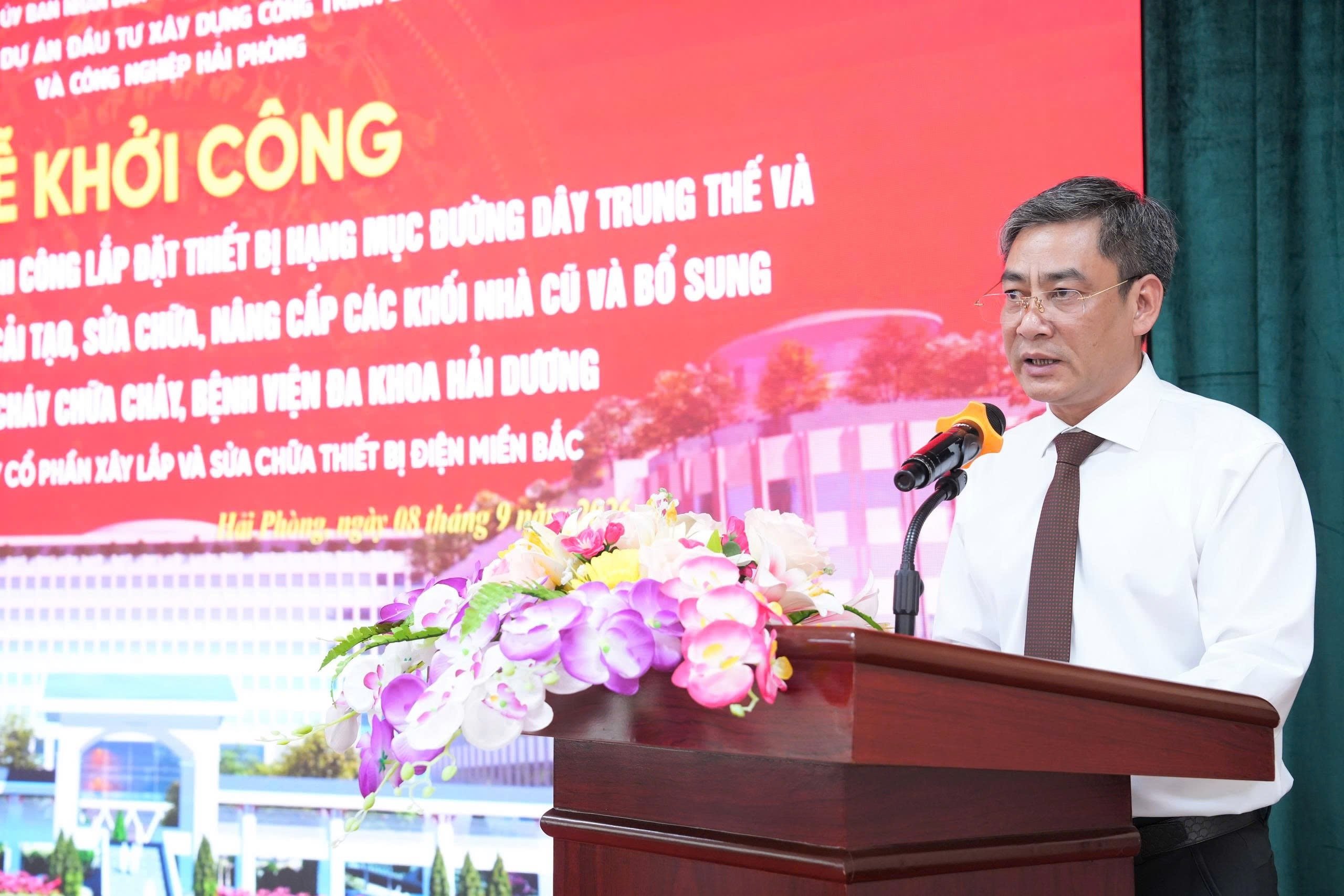&Ocirc;ng Phạm Cửu Long, Gi&aacute;m đốc Ban Quản l&yacute; dự &aacute;n đầu tư x&acirc;y dựng c&ocirc;ng tr&igrave;nh d&acirc;n dụng v&agrave; c&ocirc;ng nghiệp Hải Ph&ograve;ng - đại diện chủ đầu tư ph&aacute;t biểu.