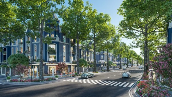 C&aacute;c căn shophouse sở hữu mặt tiền rộng, diện t&iacute;ch lớn tr&ecirc;n c&aacute;c đại lộ ch&iacute;nh của Eurowindow Central Avenue.