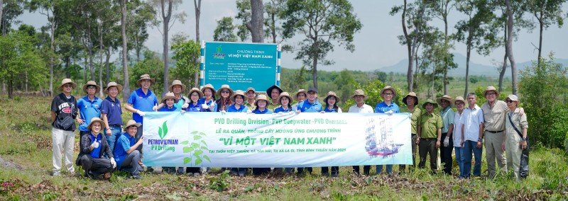 PV Drilling hưởng ứng tích cực chương trình “Vì một Việt Nam xanh” PV Drilling hưởng ứng tích cực chương trình “Vì một Việt Nam xanh”