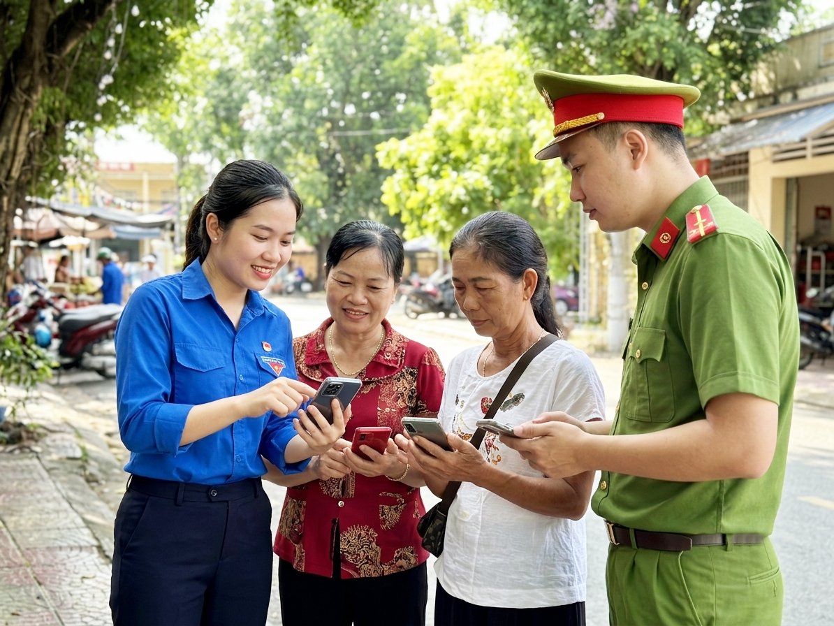 Tăng cường tuy&ecirc;n truyền, phổ biến ph&aacute;p luật, n&acirc;ng cao nhận thức v&agrave; kỹ năng nhận diện, ph&ograve;ng ngừa tội phạm cho Nh&acirc;n d&acirc;n.