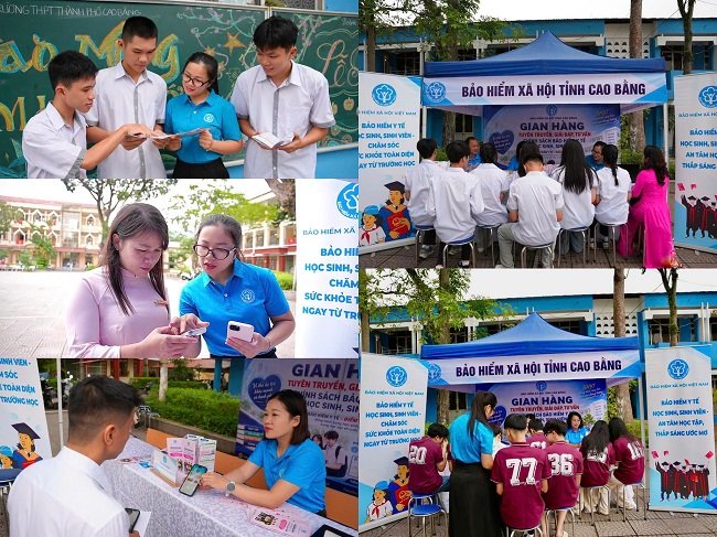 Hoạt động truyền th&ocirc;ng BHYT HSSV của BHXH tỉnh Cao Bằng nh&acirc;n dịp năm học mới năm 2026-2027