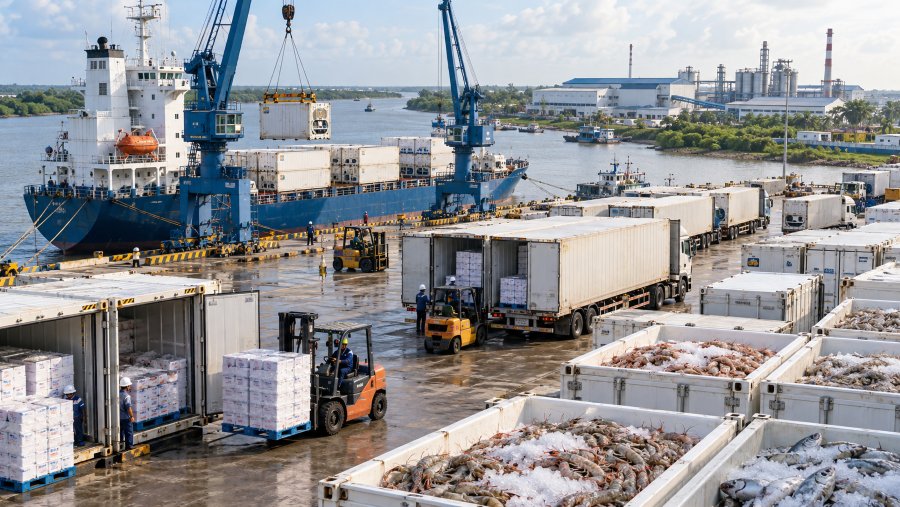 Xuất khẩu thủy sản tiếp tục giữ vai trò dẫn dắt, góp phần đưa kim ngạch xuất khẩu Cà Mau vượt 1,83 tỷ USD sau 8 tháng năm 2026 Xuất khẩu thủy sản tiếp tục giữ vai trò dẫn dắt, góp phần đưa kim ngạch xuất khẩu Cà Mau vượt 1,83 tỷ USD sau 8 tháng năm 2026