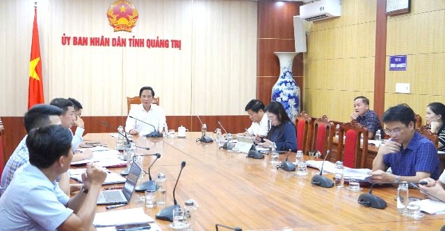 L&atilde;nh đạo UBND tỉnh Quảng Trị l&agrave;m việc về quy hoạch kho&aacute;ng sản v&agrave; kế hoạch đấu gi&aacute; quyền khai th&aacute;c kho&aacute;ng sản.