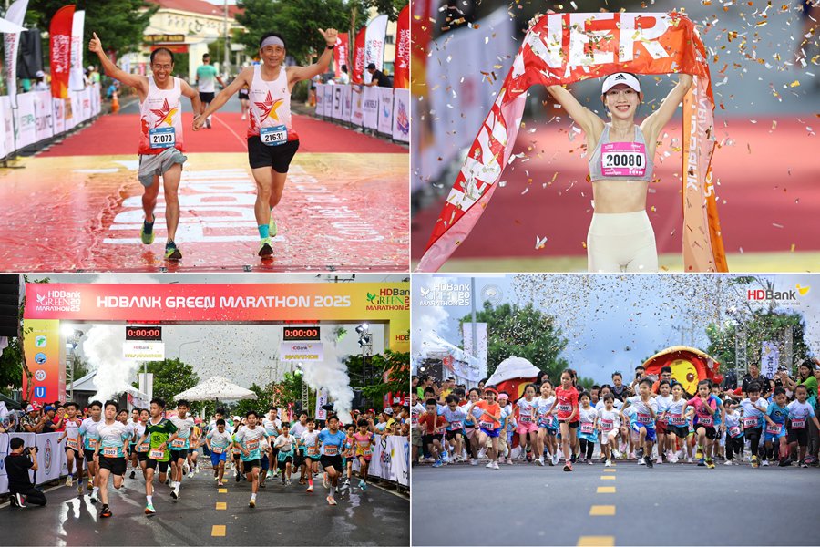 HDBank Green Marathon trở th&agrave;nh kh&ocirc;ng gian để c&aacute;c gia đ&igrave;nh c&ugrave;ng vận động, trải nghiệm v&agrave; gắn kết