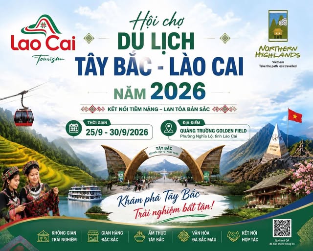 Hội chọ du lịch T&acirc;y Bắc nơi quảng b&aacute; tiềm năng, thế mạnh văn h&oacute;a, du lịch của L&agrave;o Cai v&agrave; c&aacute;c tỉnh T&acirc;y Bắc đến đ&ocirc;ng đảo nh&acirc;n d&acirc;n, du kh&aacute;ch trong nước v&agrave; quốc tế